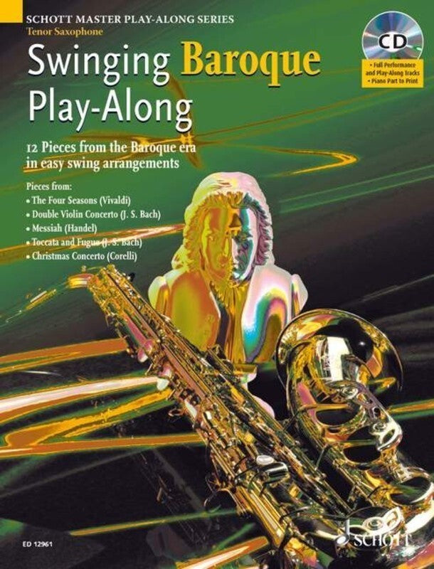 SWINGING BAROQUE PLAYALONG TENOR SAX BK/CD
