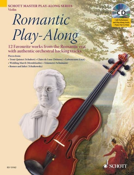 ROMANTIC PLAYALONG VIOLIN BK/CD