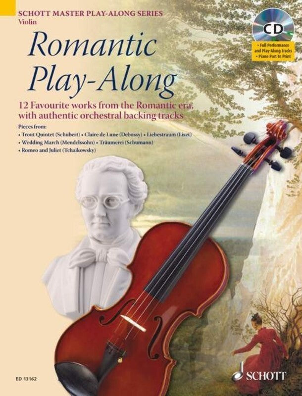 ROMANTIC PLAYALONG VIOLIN BK/CD