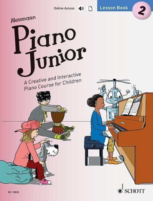 PIANO JUNIOR LESSON BK 2 BK/OLA