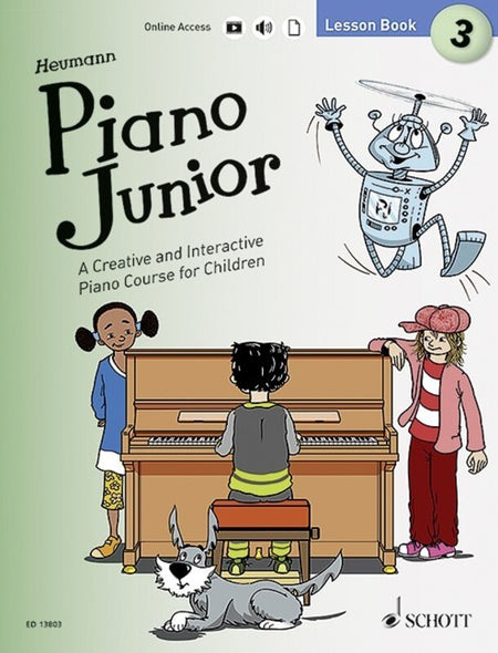 PIANO JUNIOR LESSON BK 3 BK/OLA