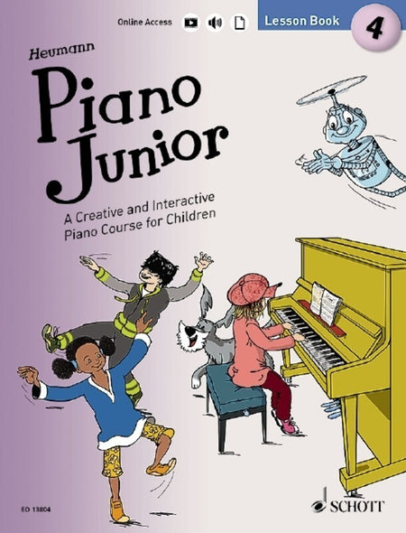 PIANO JUNIOR LESSON BK 4 BK/OLA