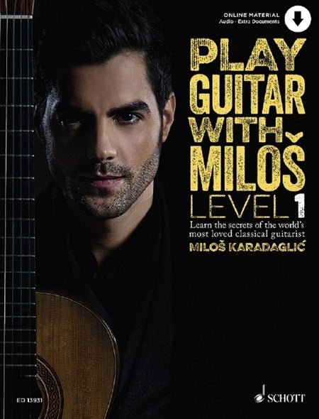 PLAY GUITAR WITH MILOS LEV 1 BK/OLA
