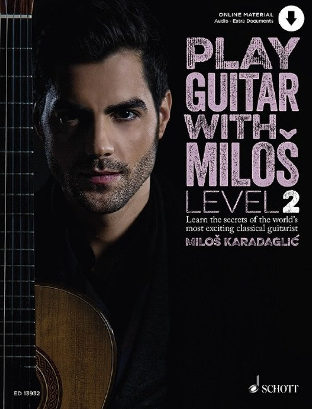 PLAY GUITAR WITH MILOS LEV 2 BK/OLA