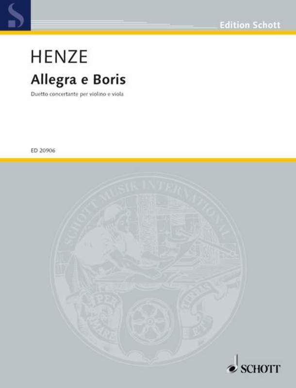 HENZE - ALLEGRA E BORIS VIOLIN/VIOLA