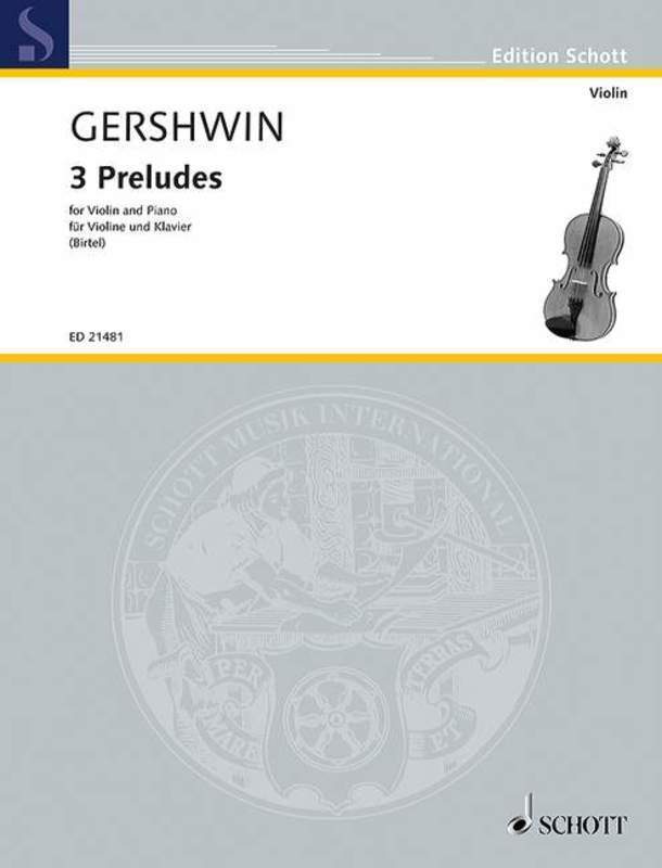 GERSHWIN - 3 PRELUDES FOR VIOLIN/PIANO