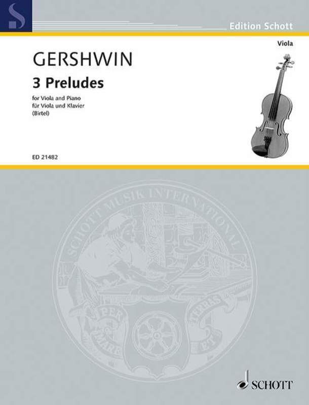 GERSHWIN - 3 PRELUDES FOR VIOLA/PIANO