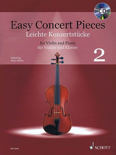 EASY CONCERT PIECES VIOLIN AND PIANO V2 BK/CD