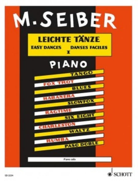 SEIBER - EASY DANCES VOL 1 PIANO
