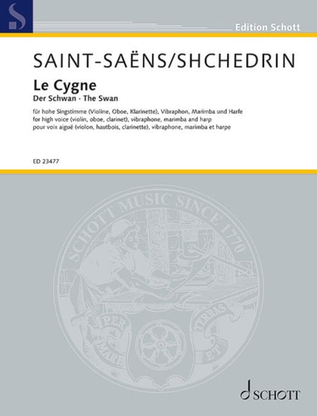 SAINT-SAENS - LE CYGNE (THE SWAN) VOICE/ENSEMBLE SC/PTS