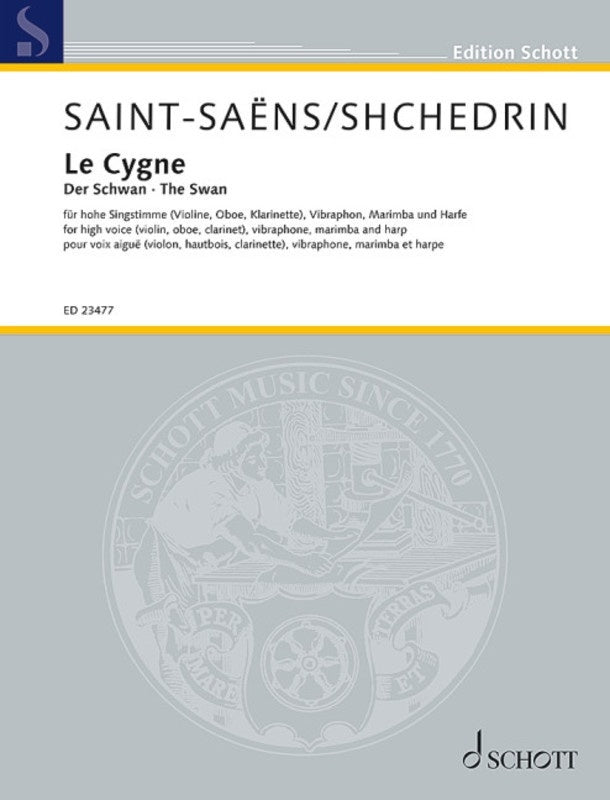 SAINT-SAENS - LE CYGNE (THE SWAN) VOICE/ENSEMBLE SC/PTS