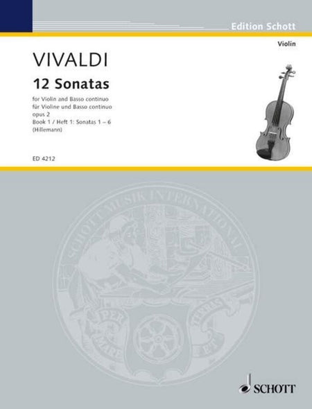 VIVALDI - 12 SONATAS OP 2 BK 1 NOS 1-6 VIOLIN/PIANO