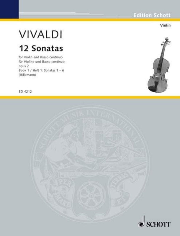 VIVALDI - 12 SONATAS OP 2 BK 1 NOS 1-6 VIOLIN/PIANO