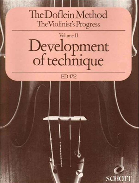 DOFLIEN METHOD VOL 2 DEVELOPMENT OF TECHNIQUE VIOLIN