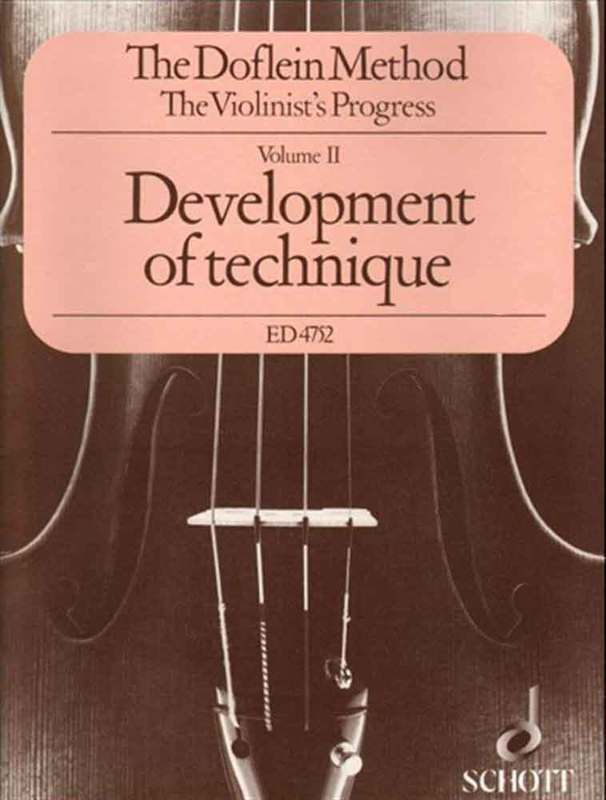 DOFLIEN METHOD VOL 2 DEVELOPMENT OF TECHNIQUE VIOLIN