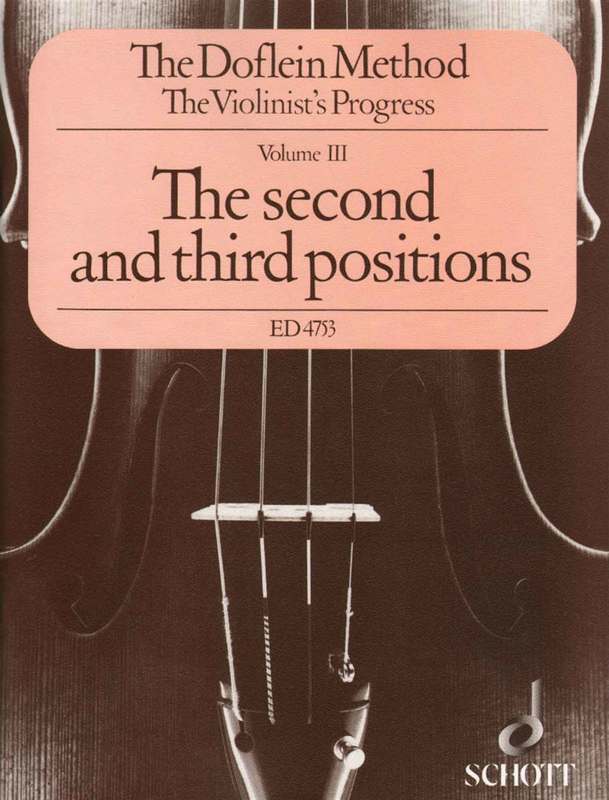DOFLEIN METHOD VOL 3 SECOND AND THIRD POSITIONS VIOLIN