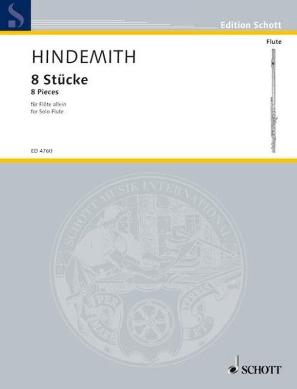 HINDEMITH - 8 PIECES 1927 FLUTE SOLO