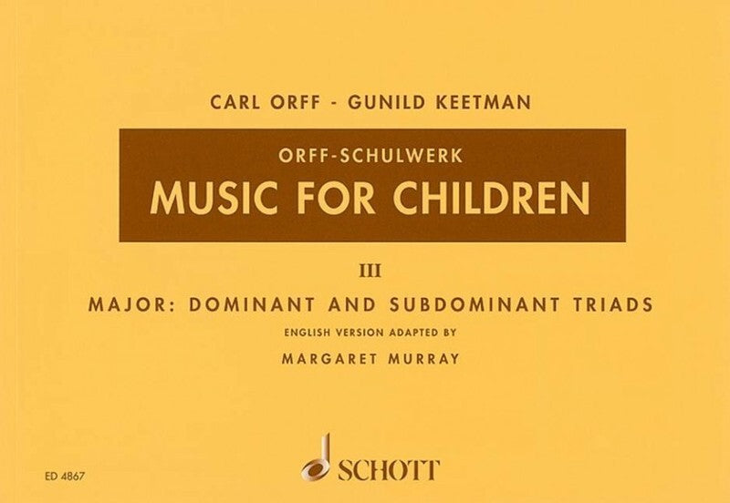 MUSIC FOR CHILDREN VOL 3 MAJOR DOMINANT MURRAY