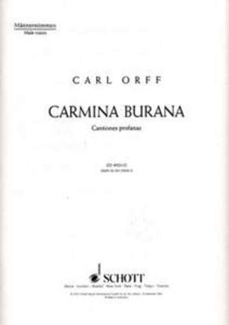 ORFF - CARMINA BURANA MENS CHORUS TB