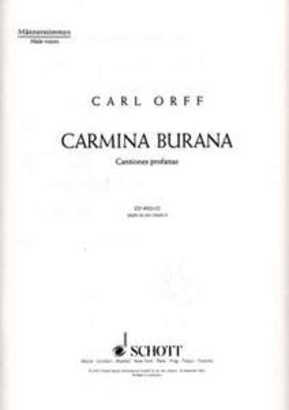 ORFF - CARMINA BURANA MENS CHORUS TB