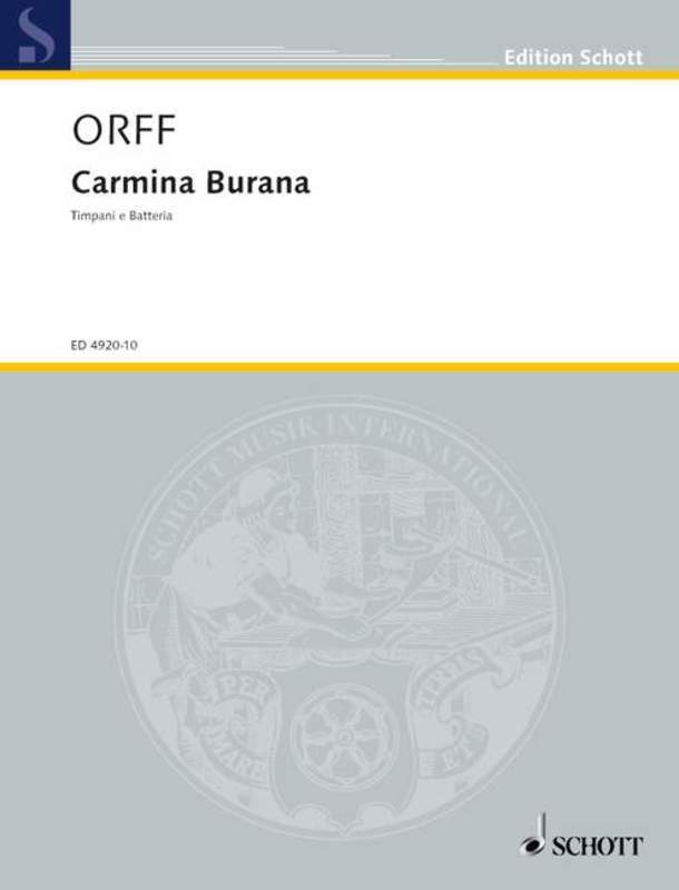 CARMINA BURANA PERCUSSION PARTS