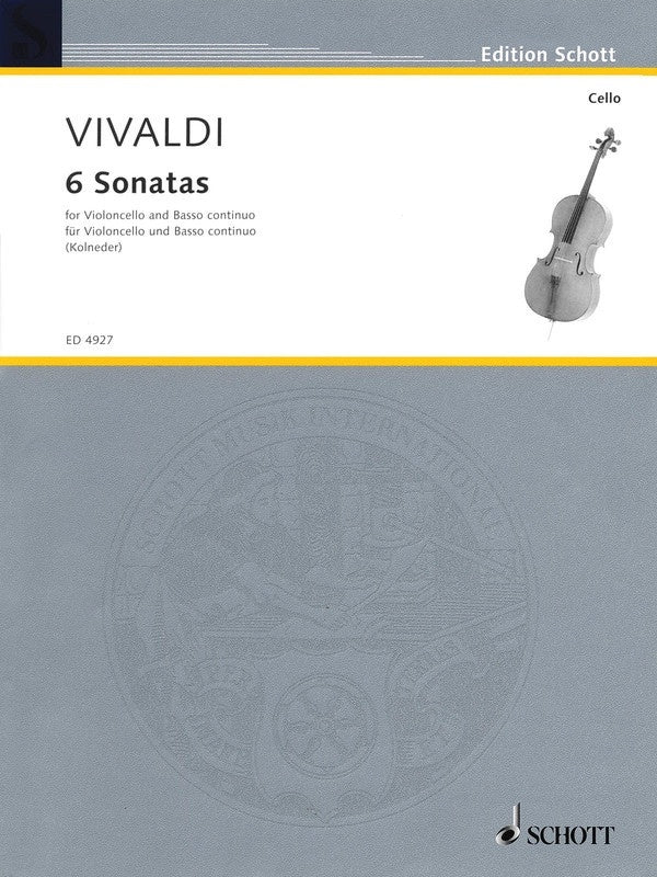VIVALDI - 6 SONATAS CELLO/PIANO ED KOLNEDER