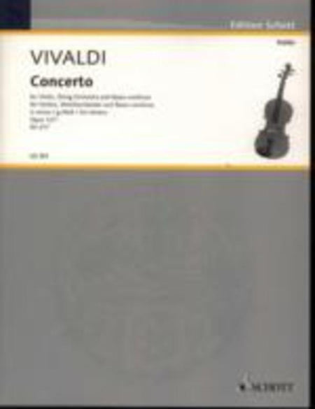 VIVALDI - CONCERTO G MIN OP 12 NO 1 RV 317 VIOLIN/PIANO
