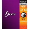 Elixir 11052 Acoustic 80/20 Bronze w/ Nanoweb Coating - Light (12-53)