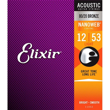 Elixir 11052 Nanoweb 80/20 Light 12-53 #11052