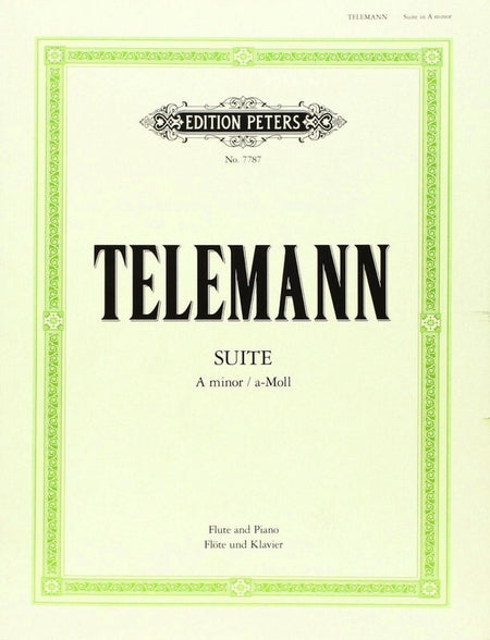 TELEMANN - SUITE A MINOR FLUTE/PIANO