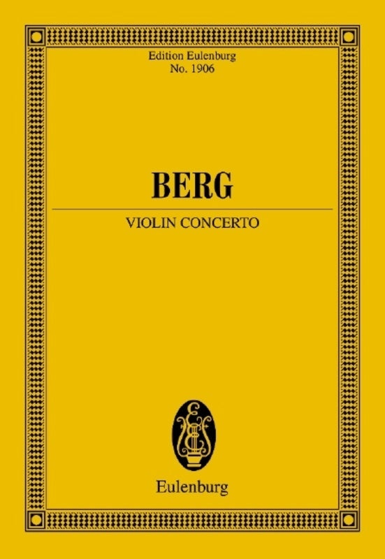BERG - VIOLIN CONCERTO STUDY SCORE