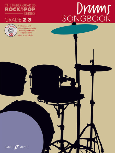FABER GRADED ROCK & POP DRUMS SONGBOOK 2-3
