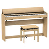 Roland F701LA Digital Piano Light Oak With Height-Adjustable Bench