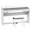 ROLAND F701WH Digital Piano -White With Height-Adjustable Bench