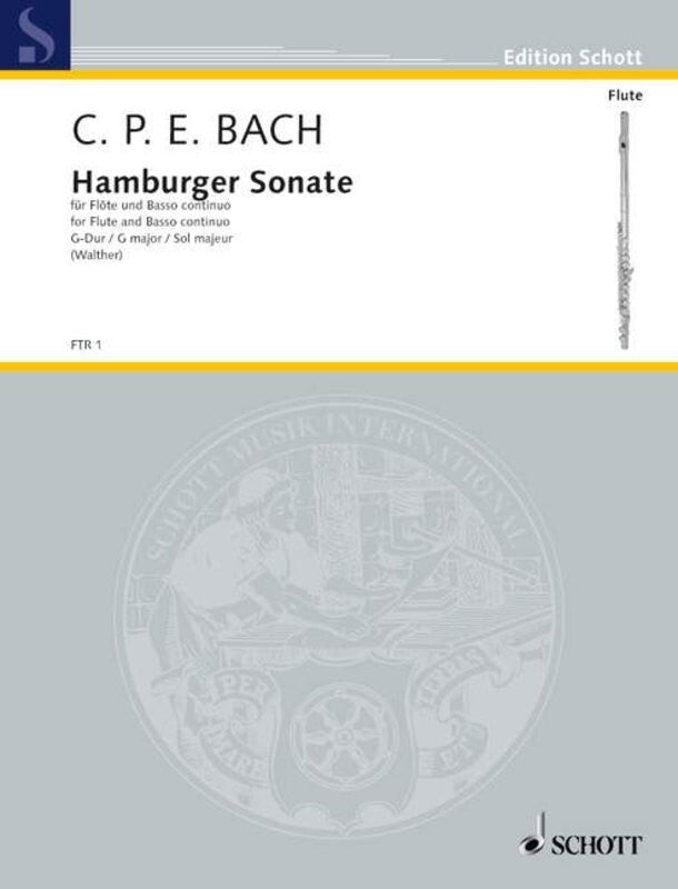 CPE BACH - SONATA G WQ 133 HAMBURG FLUTE/PIANO