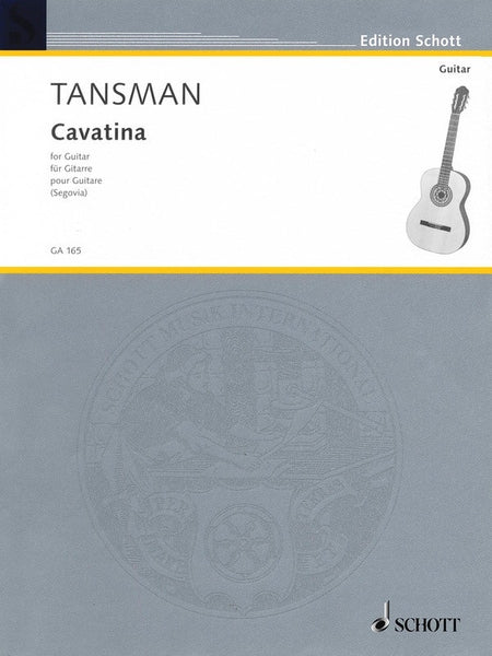 TANSMAN - CAVATINA FOR GUITAR