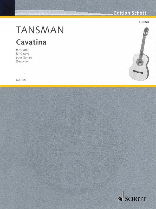 TANSMAN - CAVATINA FOR GUITAR