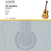 COSTE - 25 STUDIES OP 38 FOR GUITAR