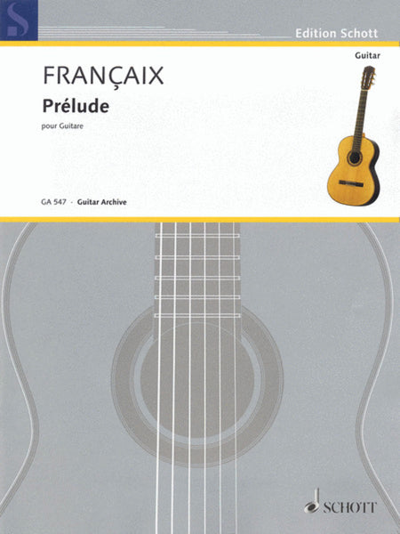 FRANCAIX - PRELUDE A MINOR FOR GUITAR