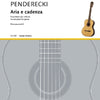 PENDERECKI - ARIA E CADENZA FOR GUITAR