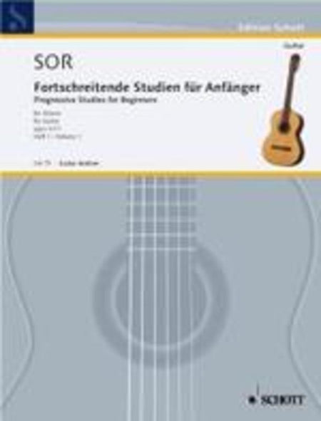 SOR - 24 PROGRESSIVE STUDIES OP 31 VOL 1 GUITAR