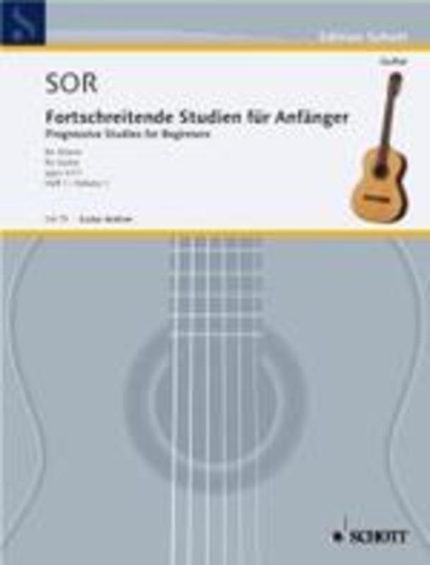 SOR - 24 PROGRESSIVE STUDIES OP 31 VOL 1 GUITAR