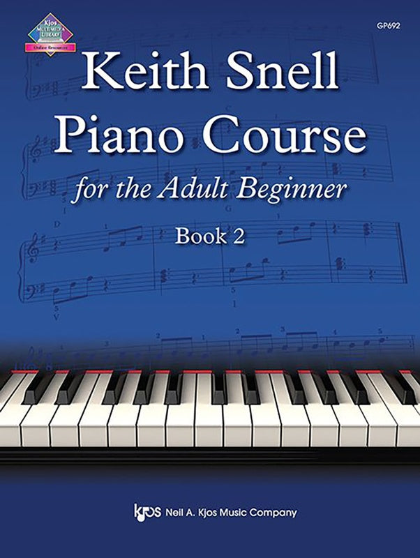KEITH SNELL PIANO COURSE FOR THE ADULT BEGINNER BK 2 BK/OLA