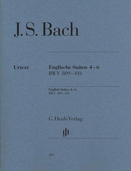 ENGLISH SUITES 4-6 BWV 809-811 URTEXT