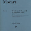 WUNDERKIND SONATAS BK 1 K 6 - 9 VIOLIN / PIANO