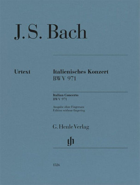 BACH - ITALIAN CONCERTO BWV 971 FOR PIANO WITHOUT FINGERING