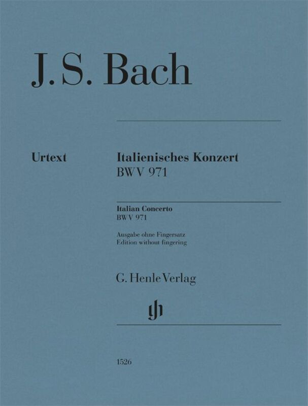 BACH - ITALIAN CONCERTO BWV 971 FOR PIANO WITHOUT FINGERING
