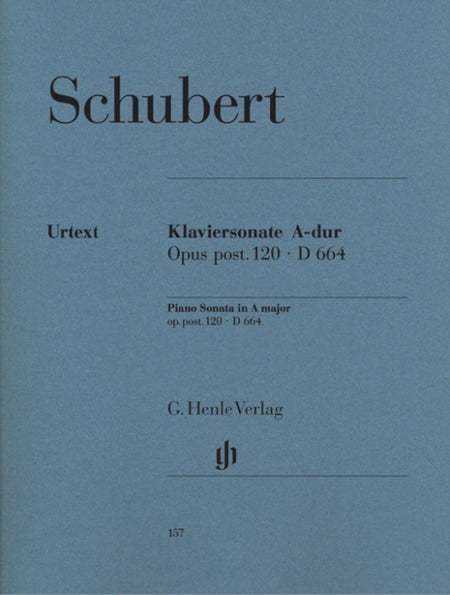 SCHUBERT - SONATA A MAJOR OP POST 120 D 664