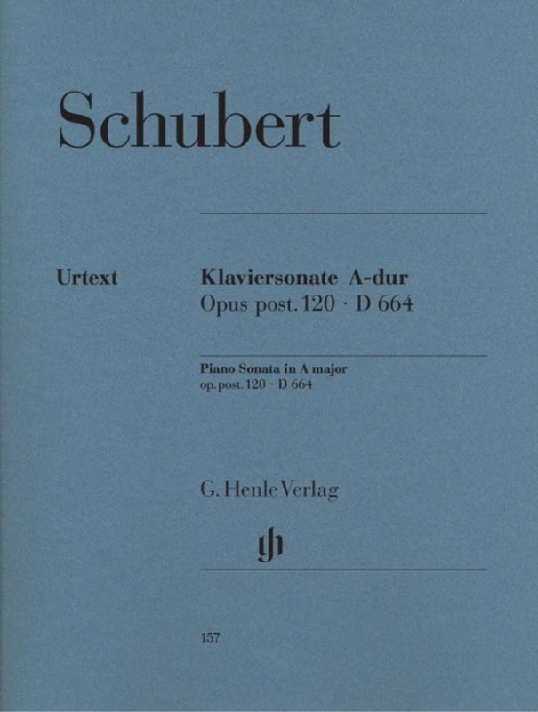 SCHUBERT - SONATA A MAJOR OP POST 120 D 664