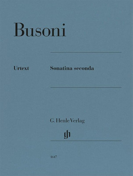 BUSONI - SONATINA SECONDA FOR PIANO URTEXT